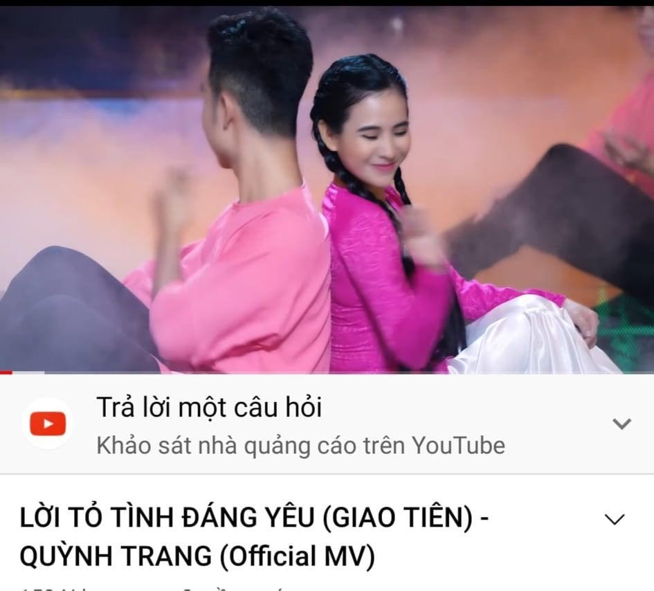 Quỳnh Trang và ê kip đã nhanh chóng sửa sai, trả lại "Lời tỏ tình đáng yêu" cho nhạc sỹ Giao Tiên (Ảnh: Chụp từ màn hình) Quỳnh Trang và ê kip đã nhanh chóng sửa sai, trả lại "Lời tỏ tình đáng yêu" cho nhạc sỹ Giao Tiên (Ảnh: Chụp từ màn hình)