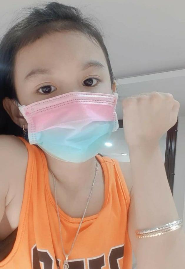 Con gái Thương Tín trong mùa dịch (Ảnh: NVCC)