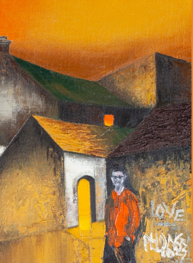 Tác phẩm có tên Tôi. Đào Hải Phong vẽ mình.