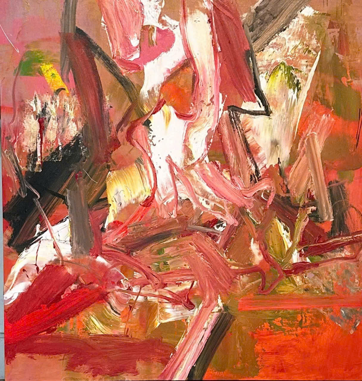 Tranh của hoạ sĩ Trần Hải Minh trong triển lãm "Động và Tĩnh"