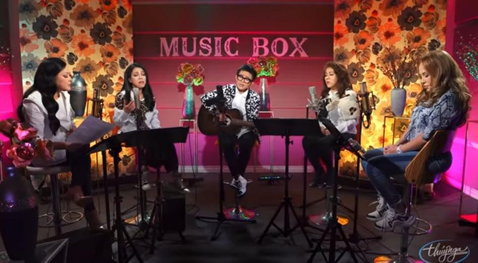 Như Quỳnh, Thanh Hà và nhóm "3 Con Mèo" (Ảnh: Chụp màn hình)