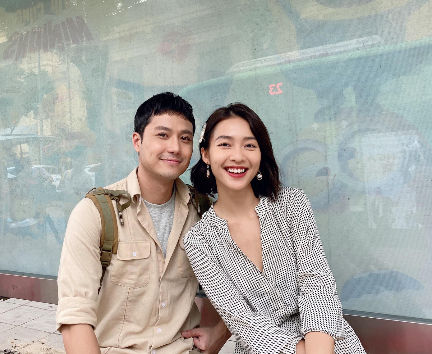 Khả Ngân khẳng định không có chuyện &quot;phim giả tình thật&quot; với Thanh Sơn (Ảnh: FBNV)