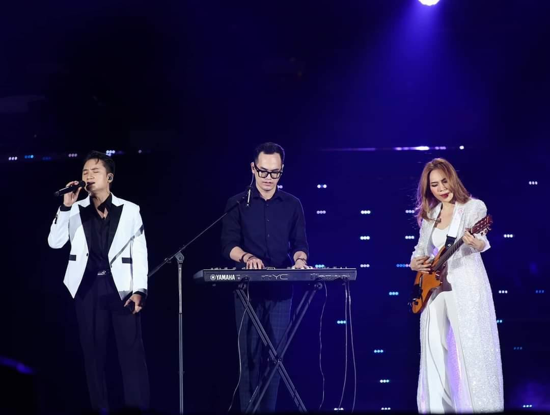 Mỹ Tâm và Phan Mạnh Quỳnh. Ảnh: FB Phan Mạnh Quỳnh.