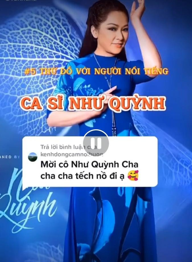 Sự cố của Như Quỳnh khiến nhiều bạn trẻ thích thú sáng tạo ra những clip dễ thương, hài hước (Ảnh: Chụp từ màn hình)