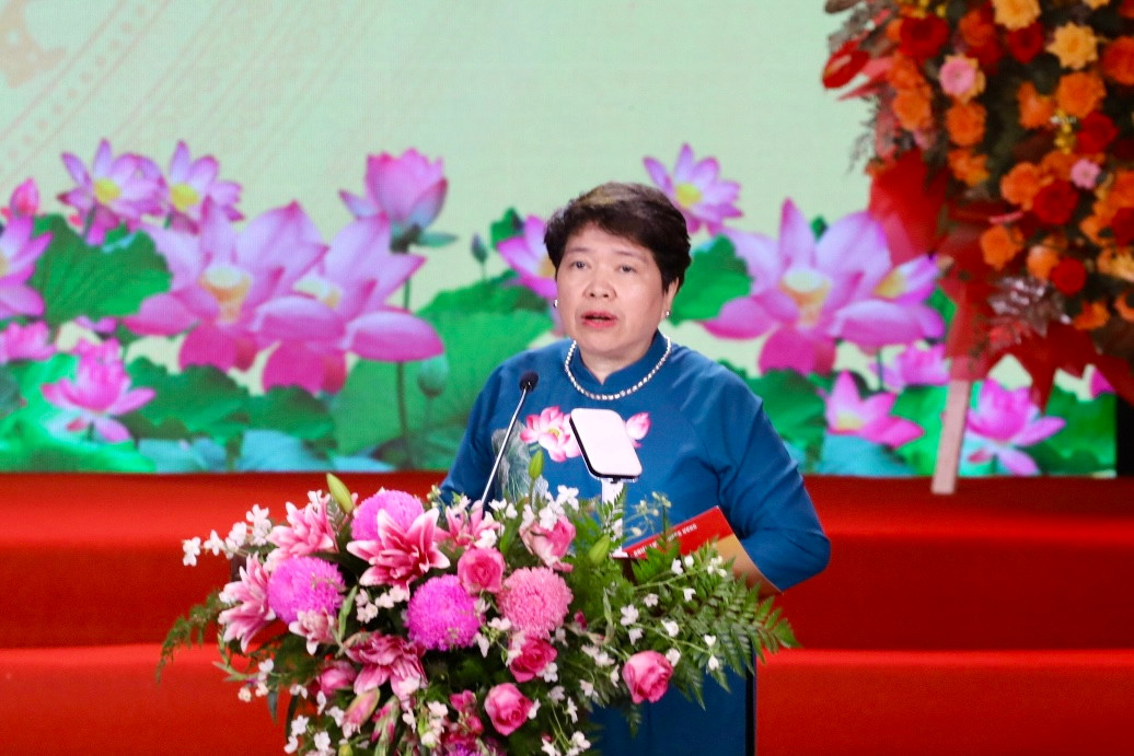 Bà Nguyễn Thúy Anh - Ủy viên Ban Chấp hành Trung ương Đảng, Phó Trưởng Ban Chính sách, chiến lược Trung ương công bố. Ảnh: Thái Lâm. Bà Nguyễn Thúy Anh - Ủy viên Ban Chấp hành Trung ương Đảng, Phó Trưởng Ban Chính sách, chiến lược Trung ương công bố. Ảnh: Thái Lâm.