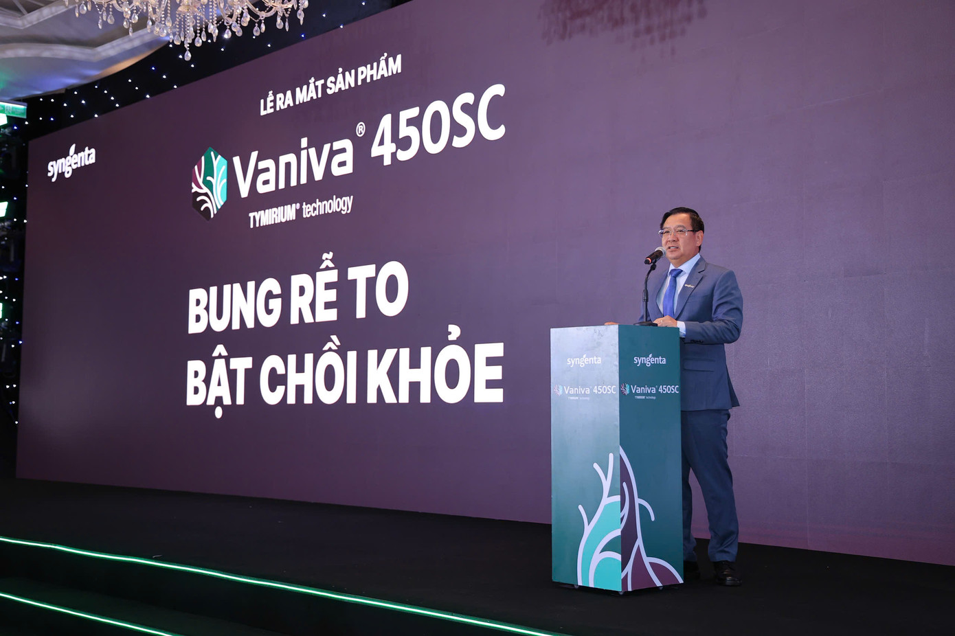 Ông Trần Thanh Vũ - Tổng Giám đốc Công ty TNHH Syngenta Việt Nam phát biểu.