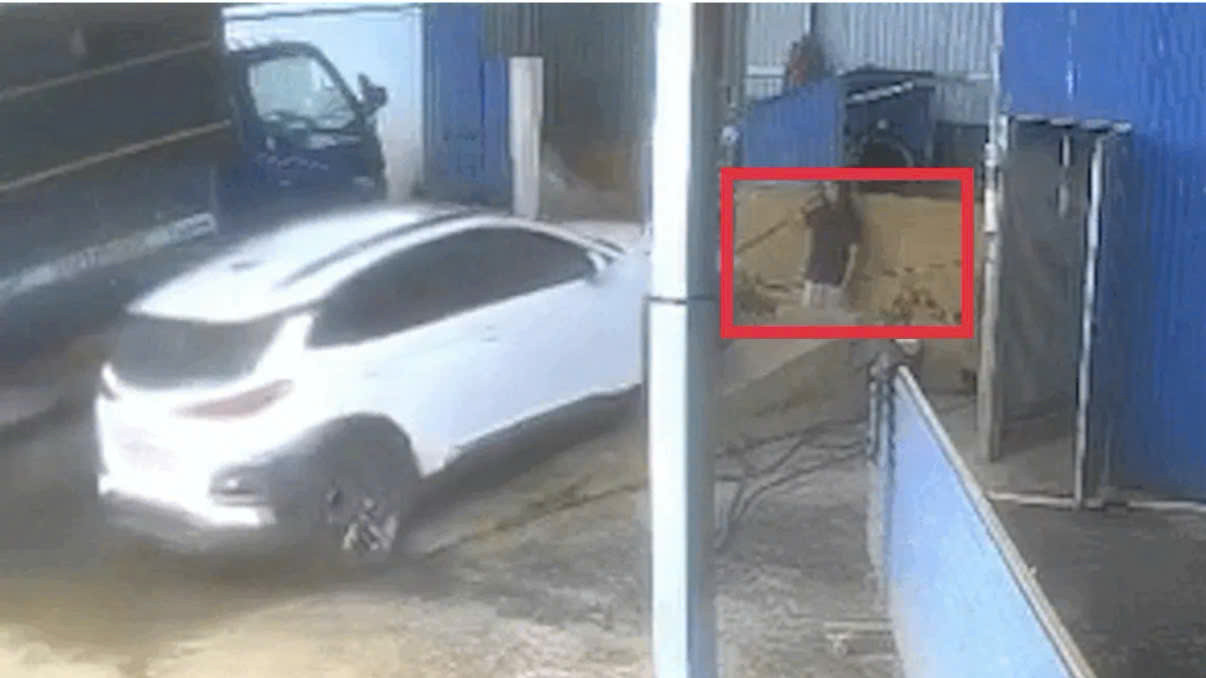 Hiện trường nơi xảy ra sự việc.