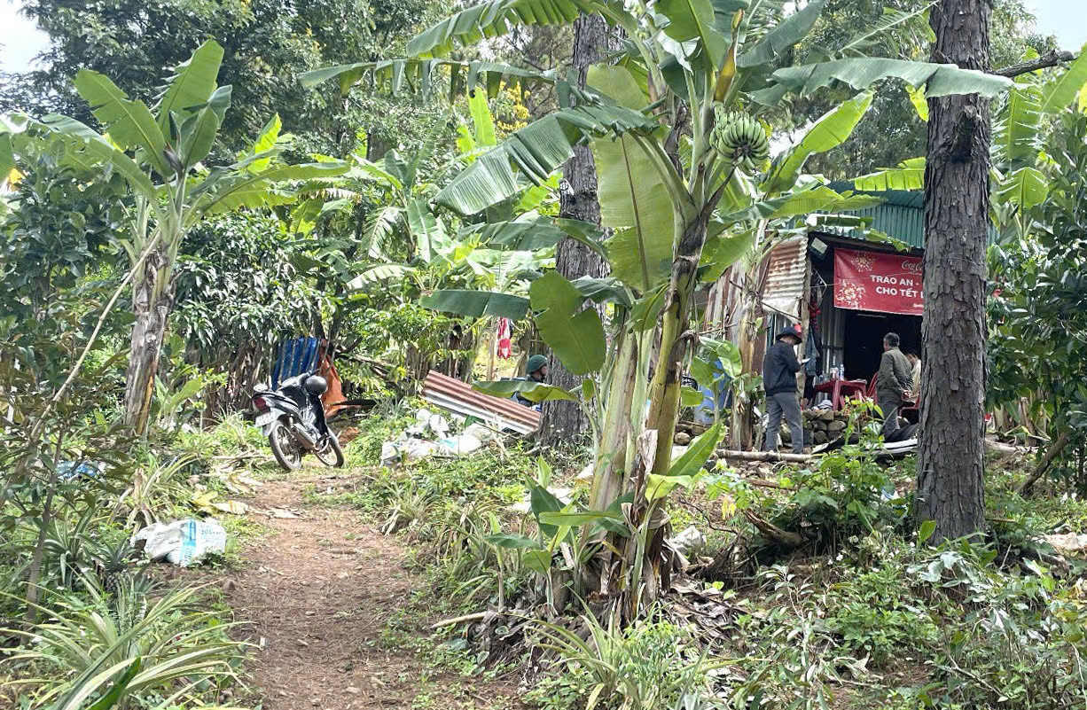 Căn nhà nơi cháu Hân mất tích. Căn nhà nơi cháu Hân mất tích.