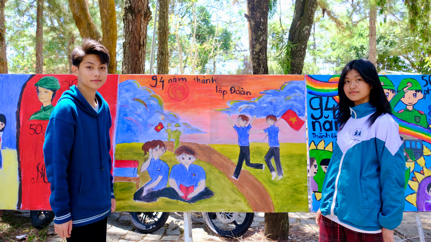 Một tác phẩm chào mừng kỷ niệm 94 năm Ngày thành lập Đoàn TNCS Hồ Chí Minh (26/3/1931-26/3/2025).