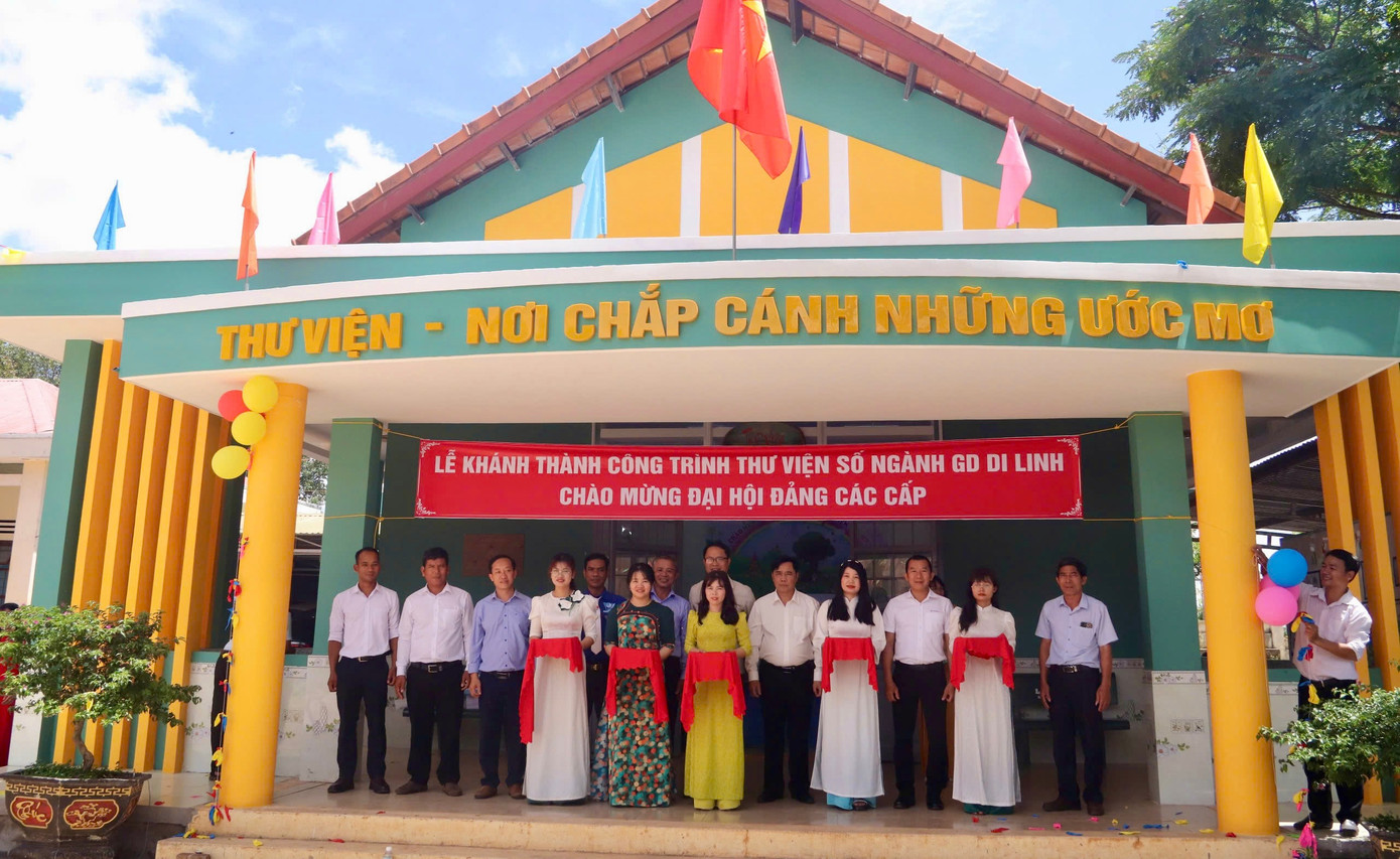 Khánh thành công trình thư viện số ngành giáo dục Di Linh.