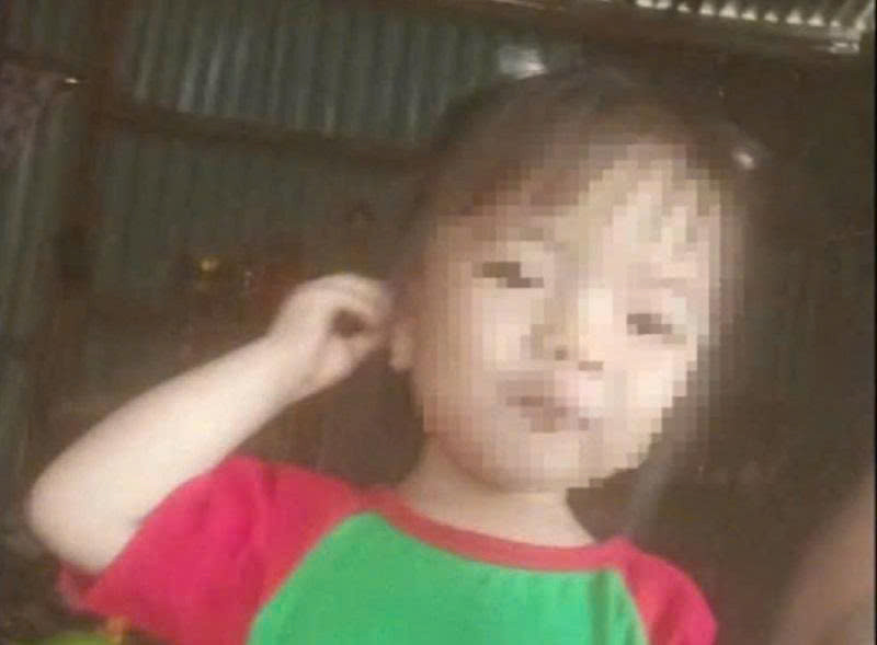 Thời điểm mất tích, cháu Hân mặc váy trắng, áo thun trắng có in hình khuôn mặt người ở ngực áo.