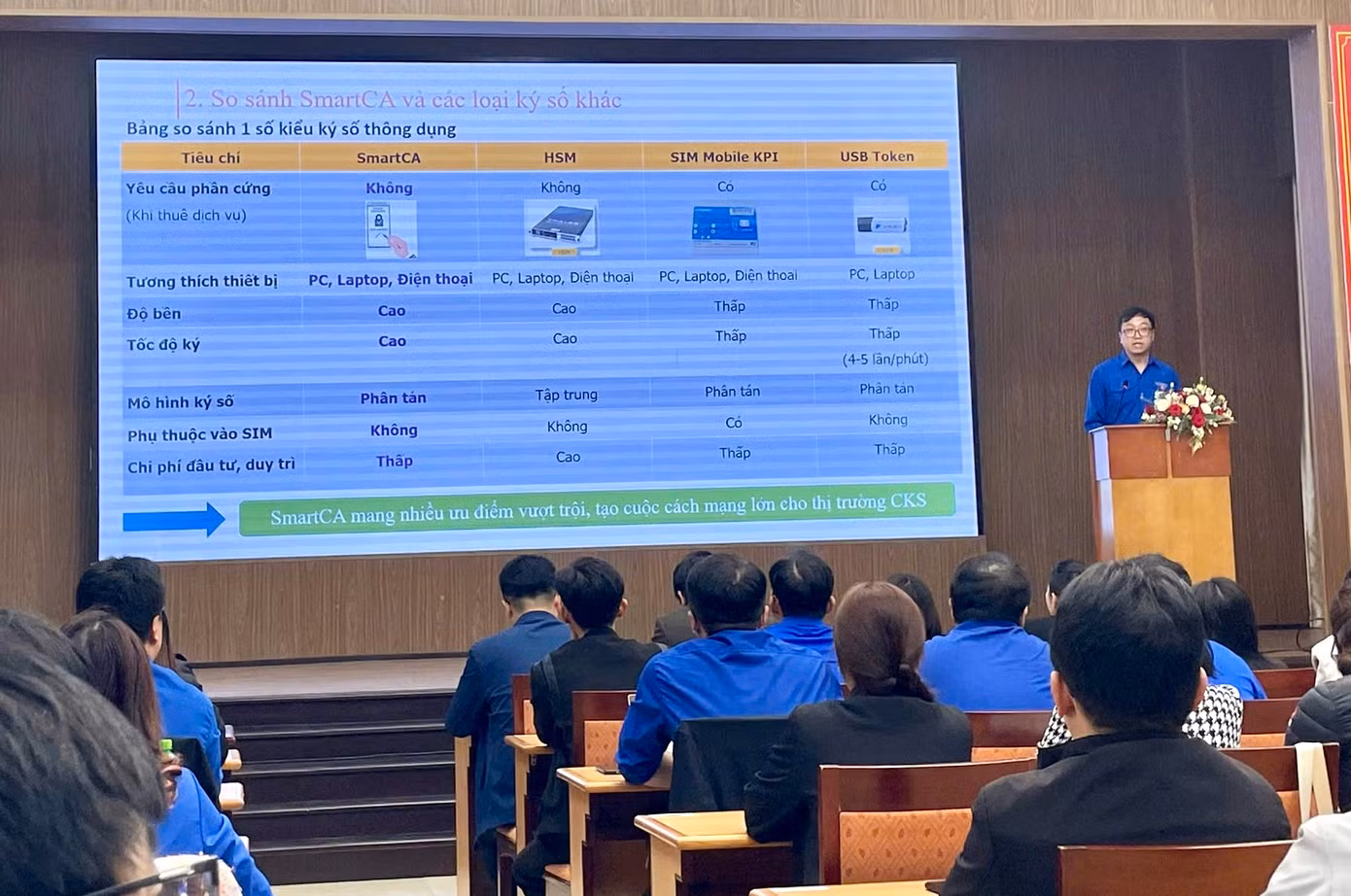 Các đoàn viên được giới thiệu, hướng dẫn sử dụng chữ ký số từ xa VNPT Smart CA.