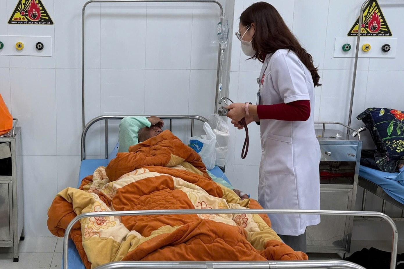 Ông M. đang điều trị tại Bệnh viện Đa khoa tỉnh Lâm Đồng.