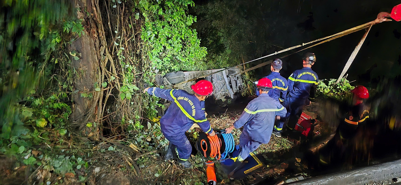 Hiện trường vụ tai nạn xảy ra vào chiều 30/3.