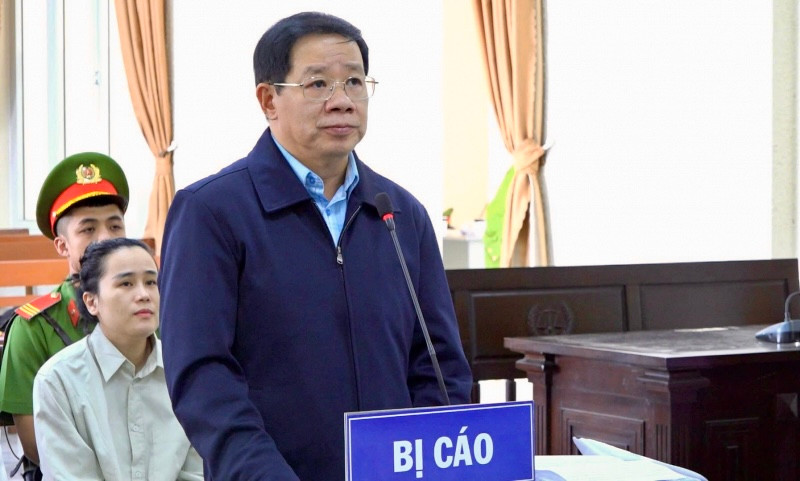 Cựu Giám đốc CDC Lâm Đồng Nguyễn Quốc Minh tại phiên xét xử.