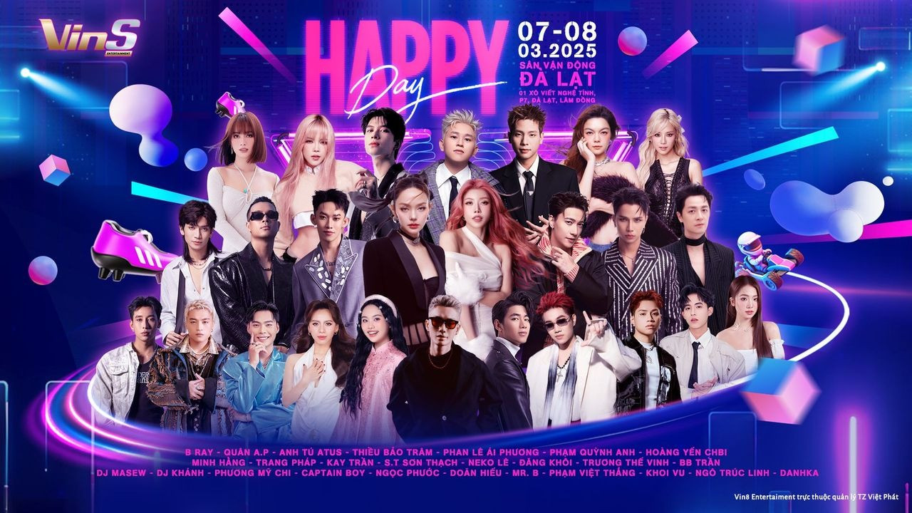 Các nghệ sĩ nổi tiếng biểu diễn vào đêm 7-8/3.