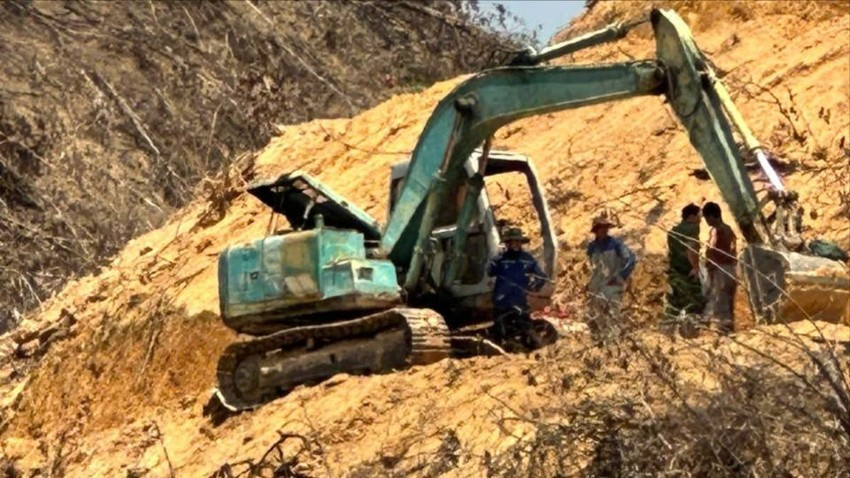 Hiện trường vụ tai nạn lao động.