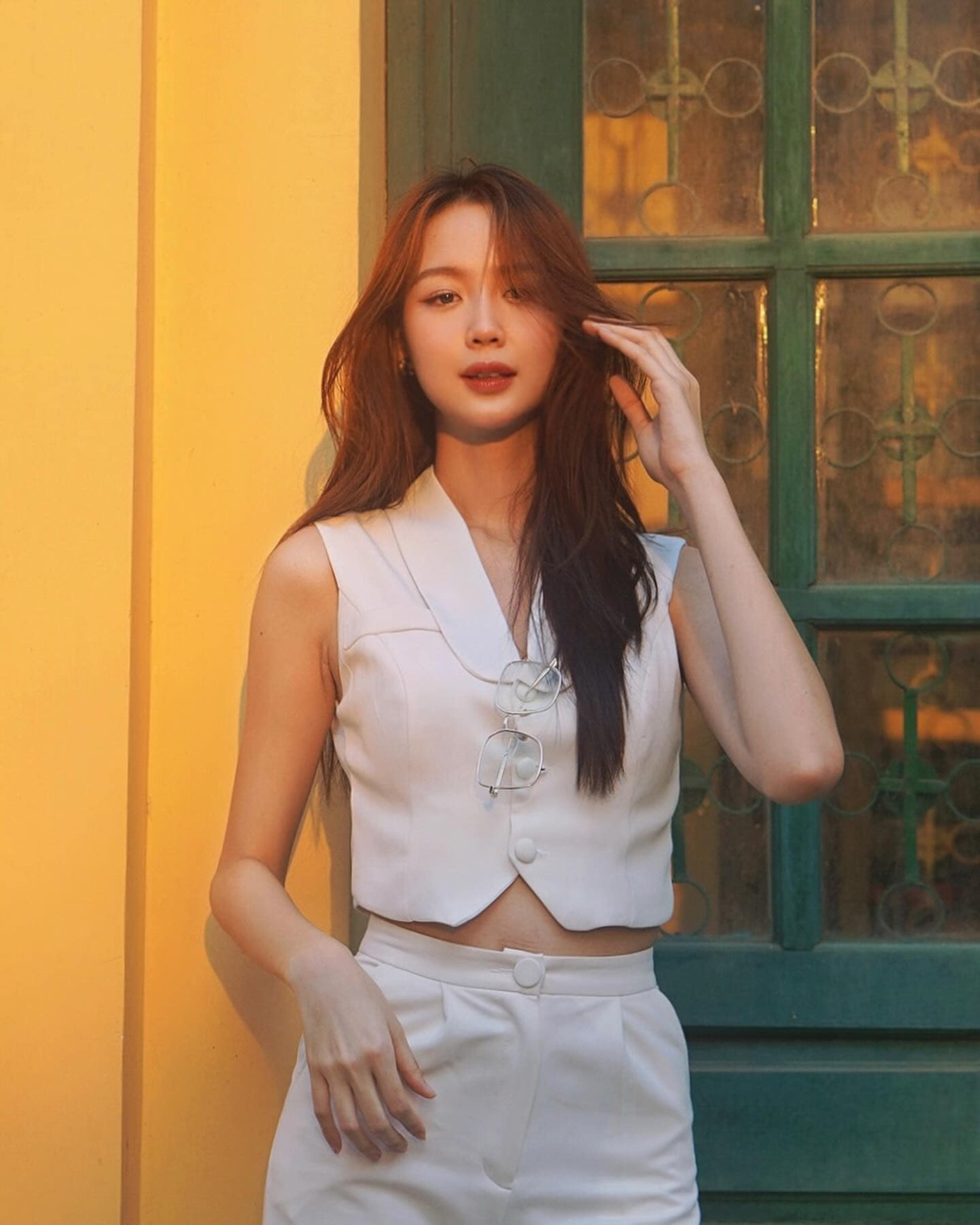 Hoa hậu Bảo Ngọc có chuyến công tác kết hợp du lịch ở Hải Phòng nhân dịp nghỉ lễ.