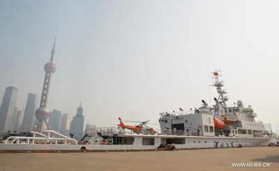 Hải tuần 01, tàu tuần tra lớn nhất, hiện đại nhất Trung Quốc có thể sắp ra biển Đông và Hoa Đông. Ảnh: Xinhua