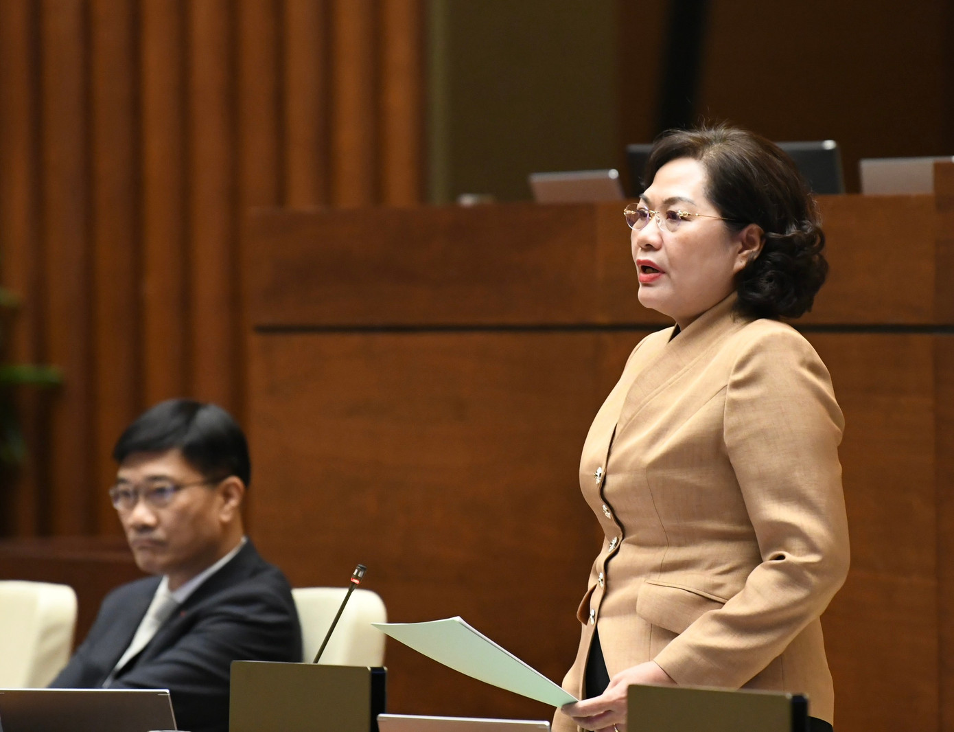 Thống đốc Ngân hàng Nhà nước Nguyễn Thị Hồng. Ảnh: Như Ý.