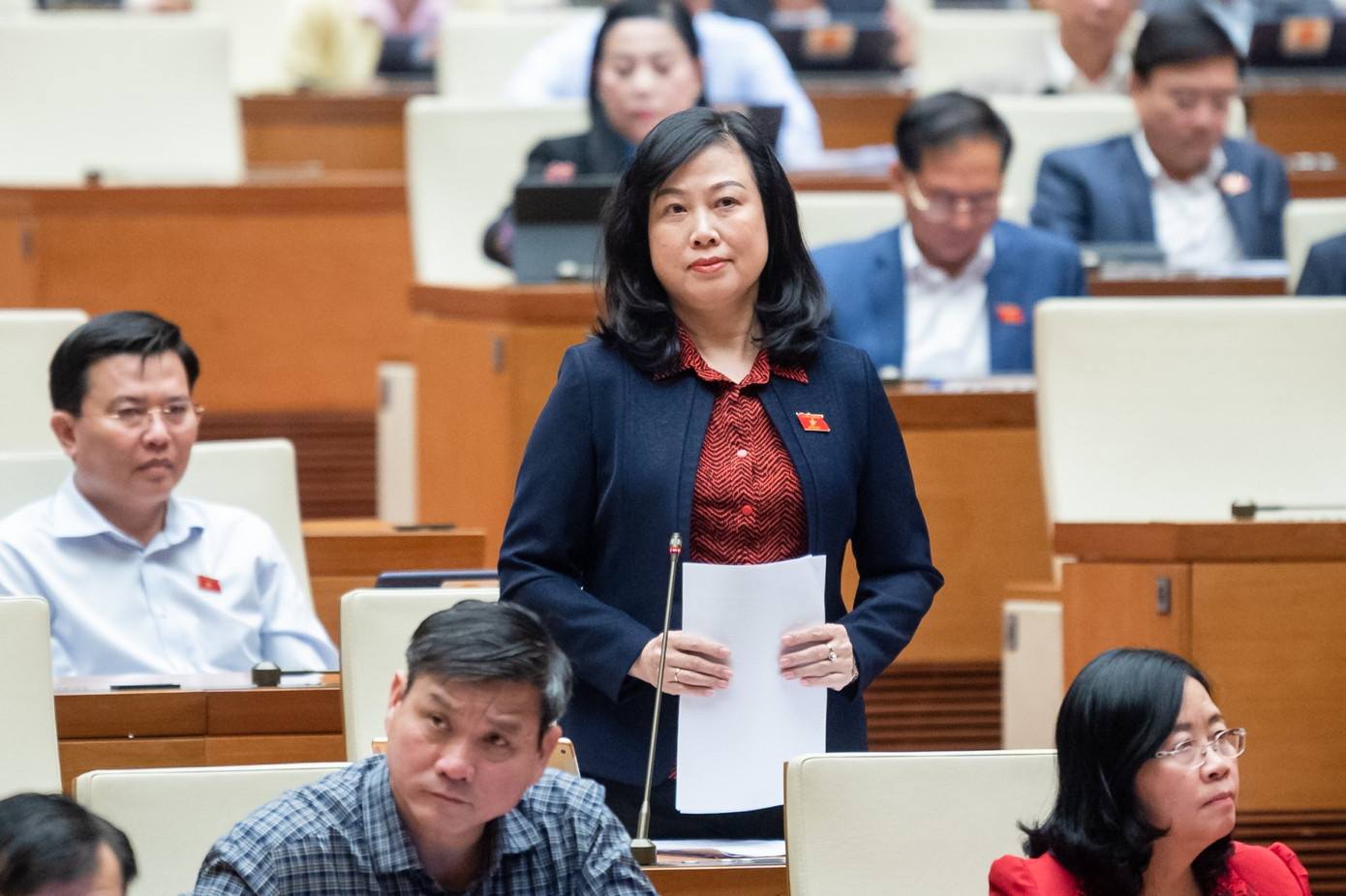 Bộ trưởng Bộ Y tế Đào Hồng Lan. Ảnh Như Ý