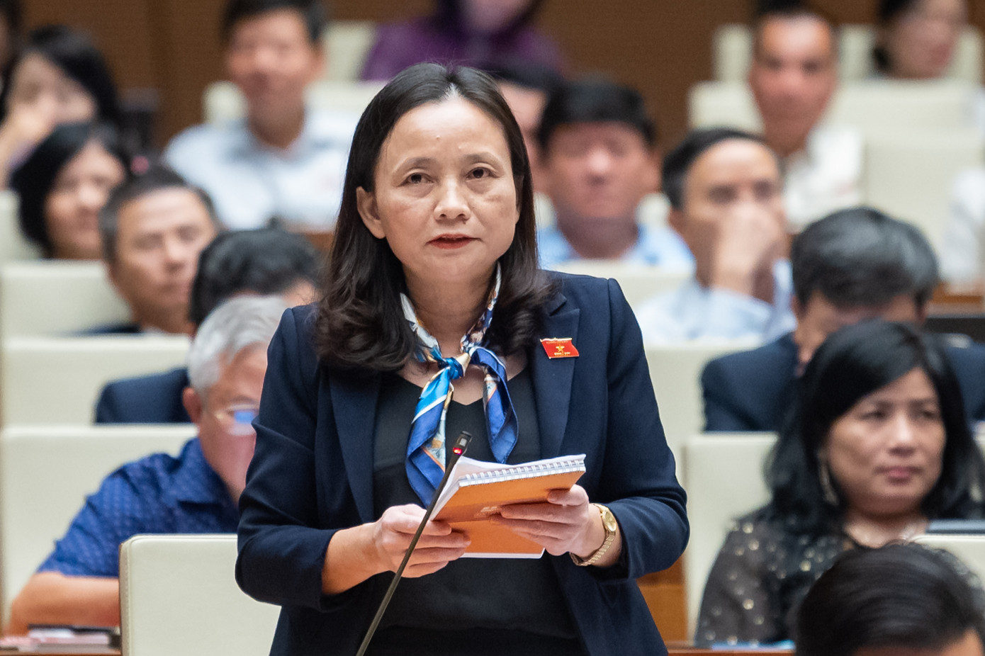 Đại biểu Cầm Thị Mẫn (Thanh Hóa). Ảnh Như Ý