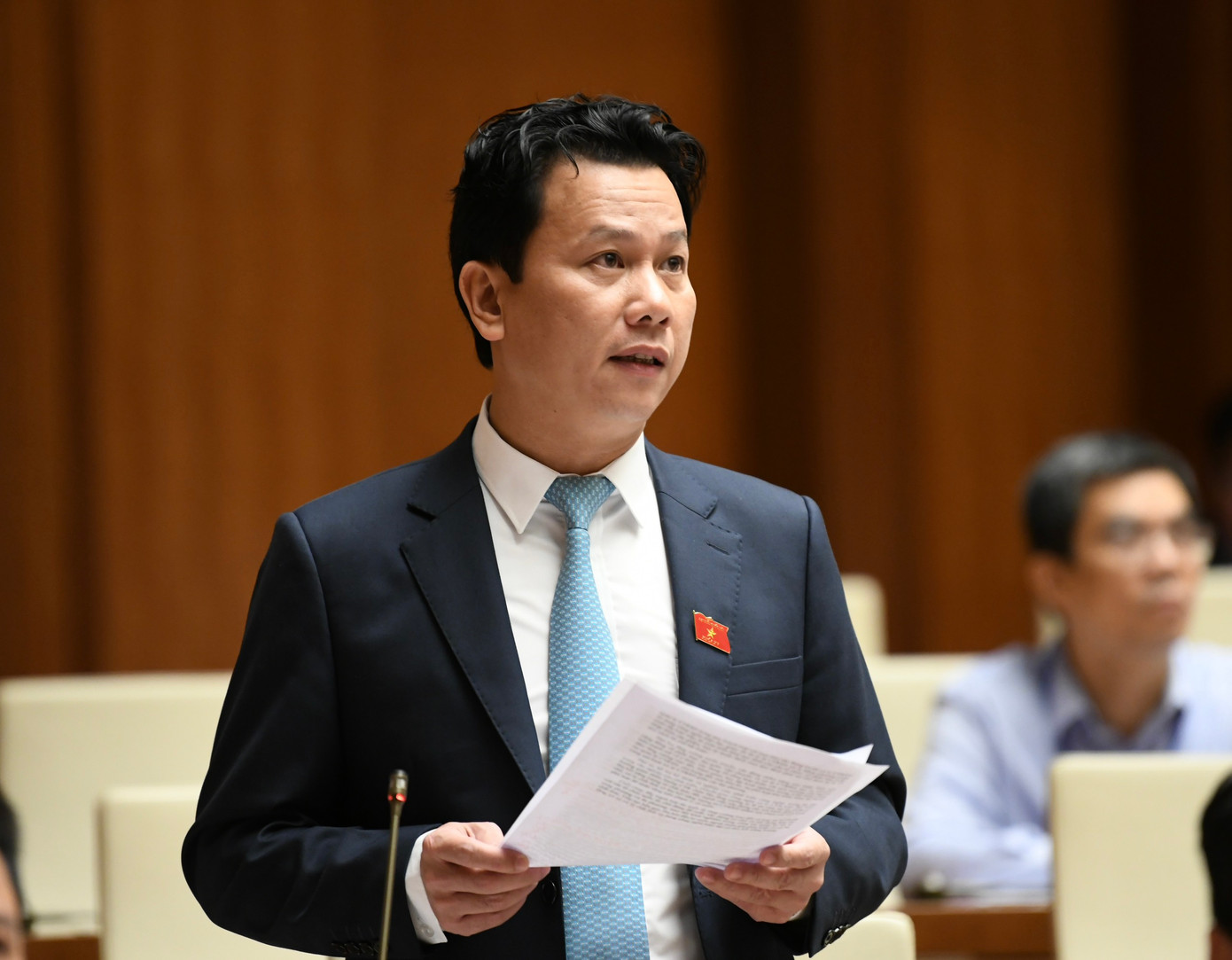 Bộ trưởng Bộ Tài nguyên và Môi trường Đặng Quốc Khánh. Ảnh: Như Ý.