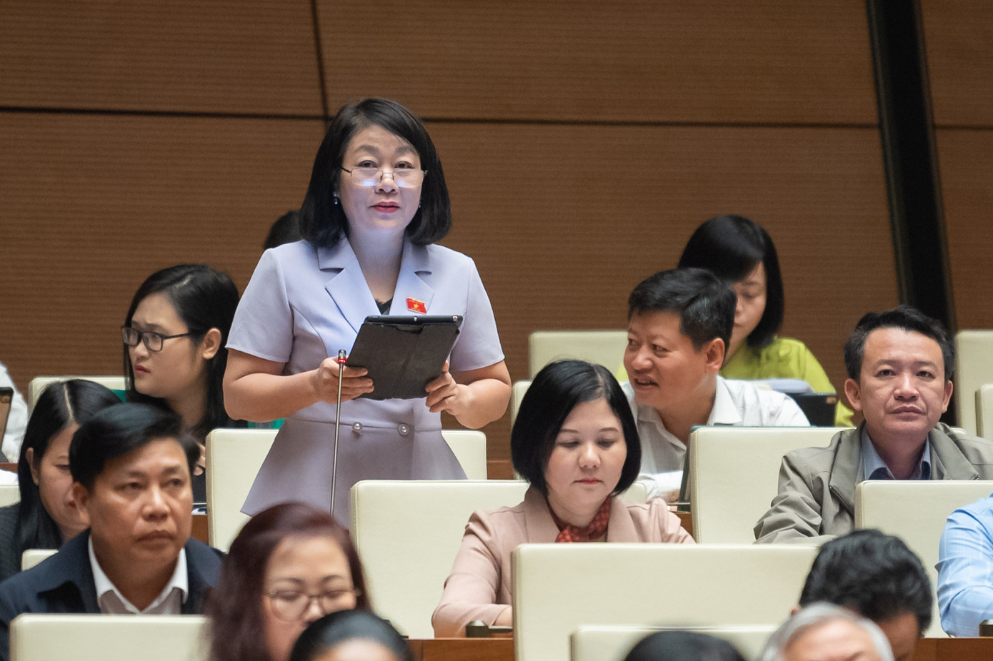 Đại biểu Nguyễn Thị Tuyết Nga - đoàn Quảng Bình. Ảnh: Như Ý. Đại biểu Nguyễn Thị Tuyết Nga - đoàn Quảng Bình. Ảnh: Như Ý.