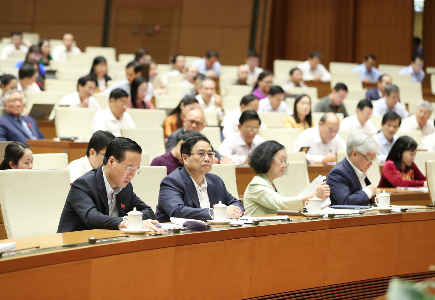 Lãnh đạo Đảng, Nhà nước tham dự phiên chất vấn sáng 6/11. Ảnh Như Ý Lãnh đạo Đảng, Nhà nước tham dự phiên chất vấn sáng 6/11. Ảnh Như Ý