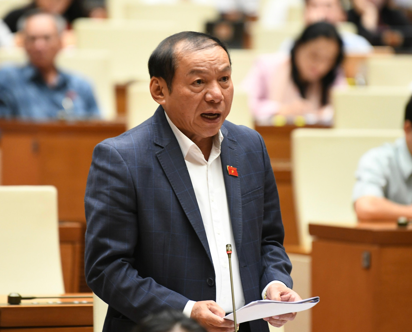 Bộ trưởng VHTT&amp;DL Nguyễn Văn Hùng. Ảnh Như Ý