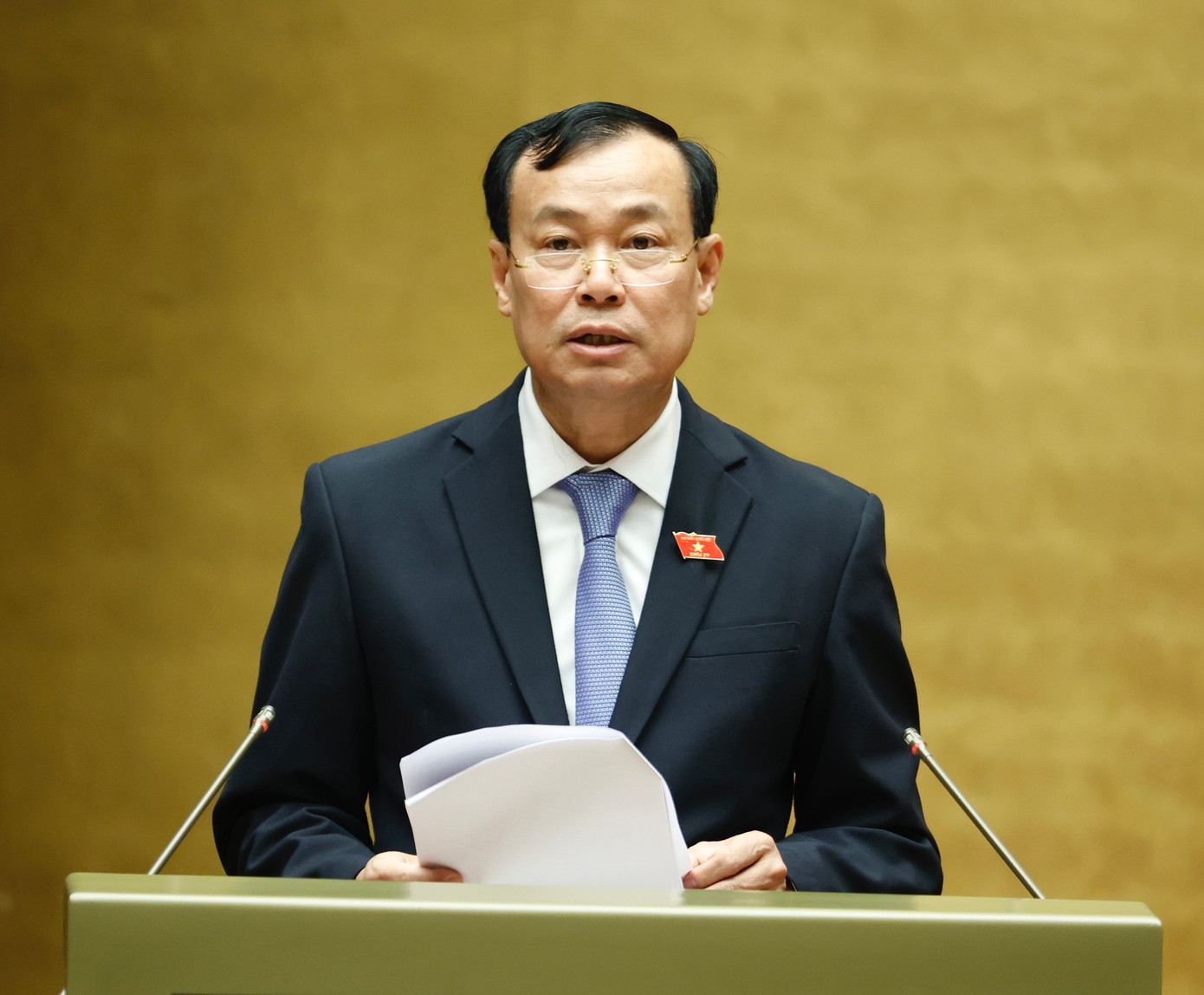 Chủ nhiệm Uỷ ban Quốc phòng và An ninh Lê Tấn Tới. Ảnh Như Ý