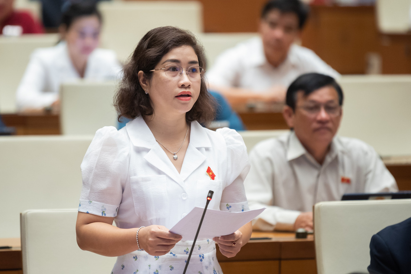 Đại biểu Phạm Thị Kiều. Ảnh: Như Ý. Đại biểu Phạm Thị Kiều. Ảnh: Như Ý.