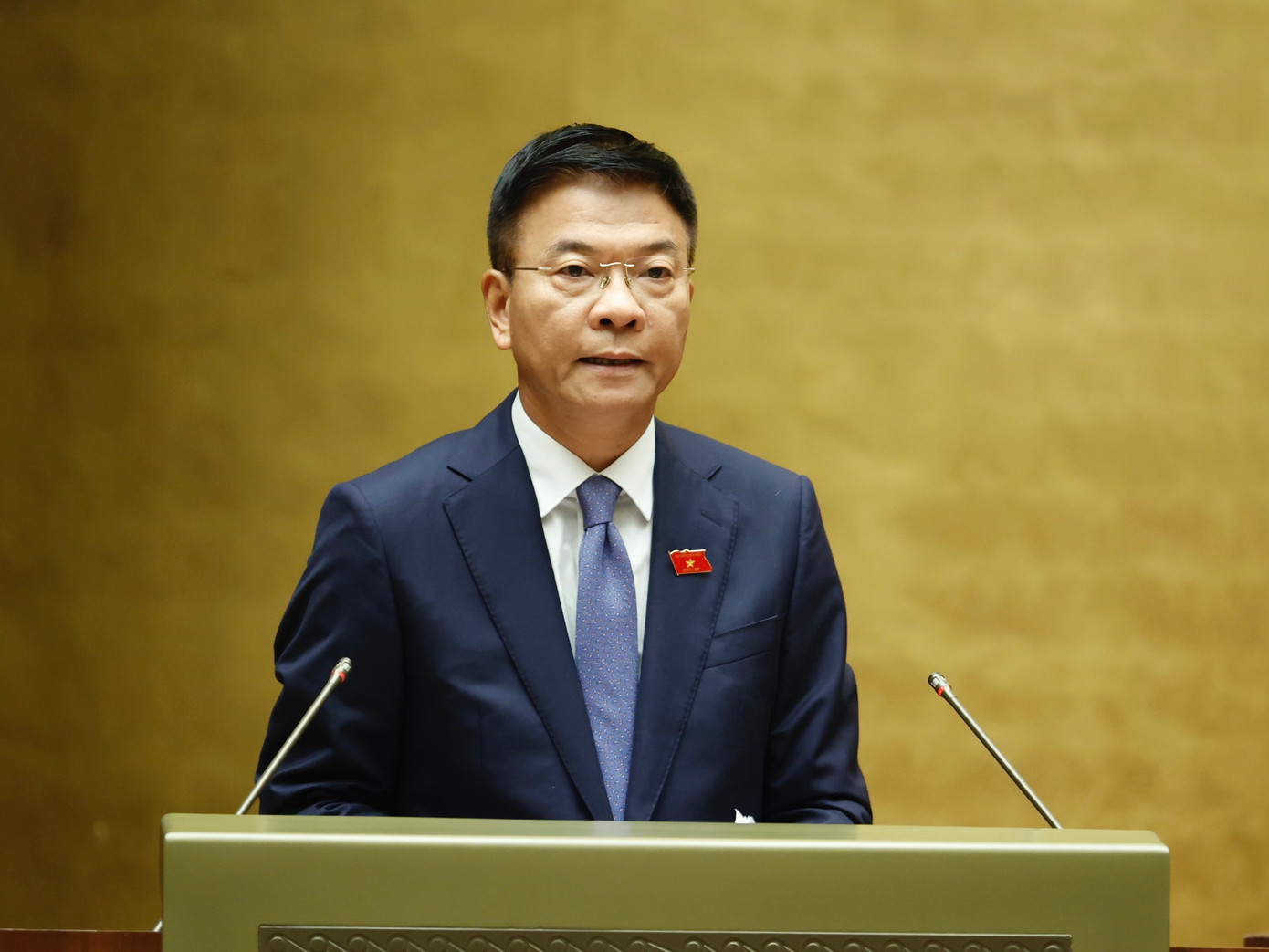 Bộ trưởng Bộ Tư pháp Lê Thành Long. Ảnh Như Ý