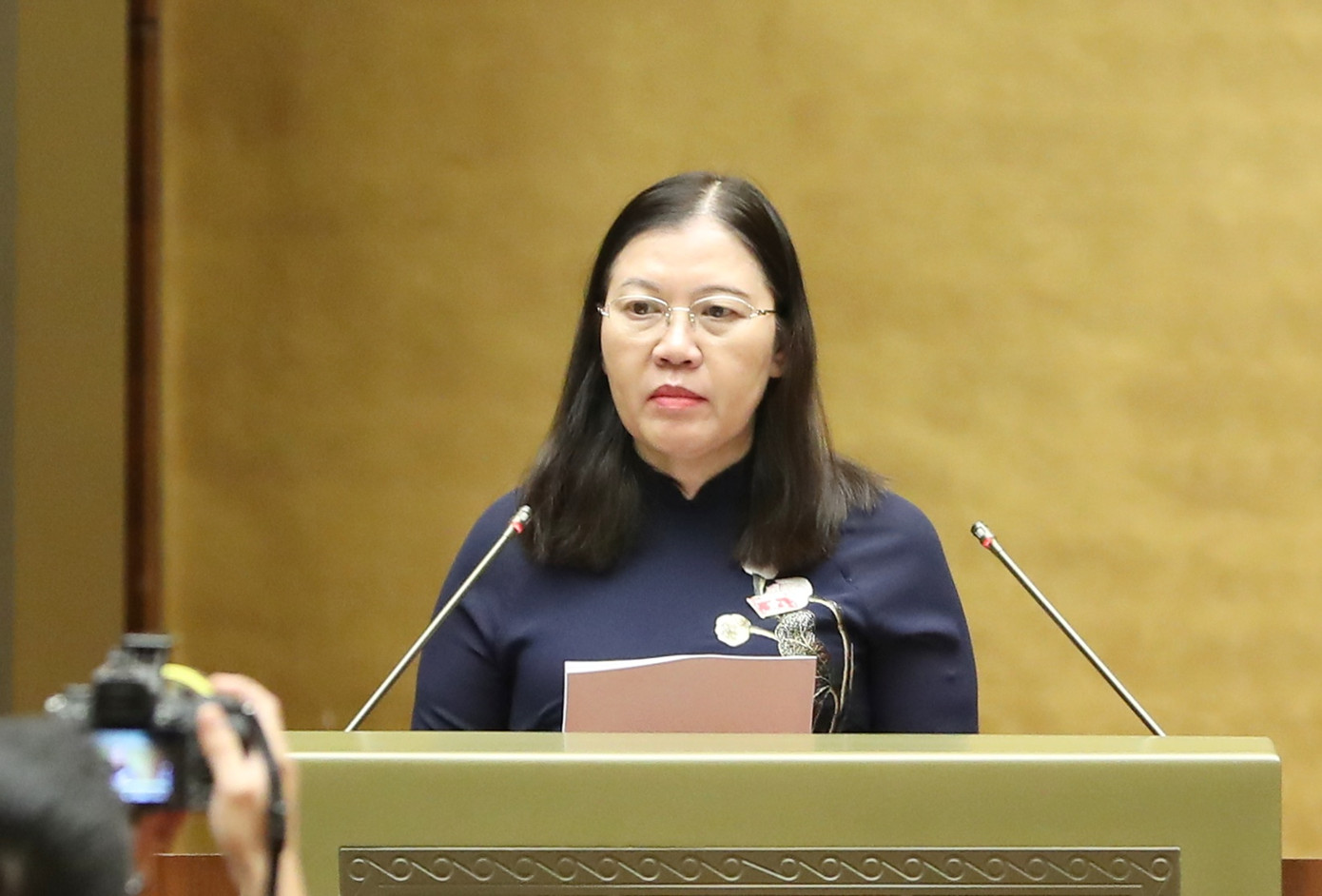 Chủ nhiệm Ủy ban Tư pháp Lê Thị Nga. Ảnh Như Ý Chủ nhiệm Ủy ban Tư pháp Lê Thị Nga. Ảnh Như Ý