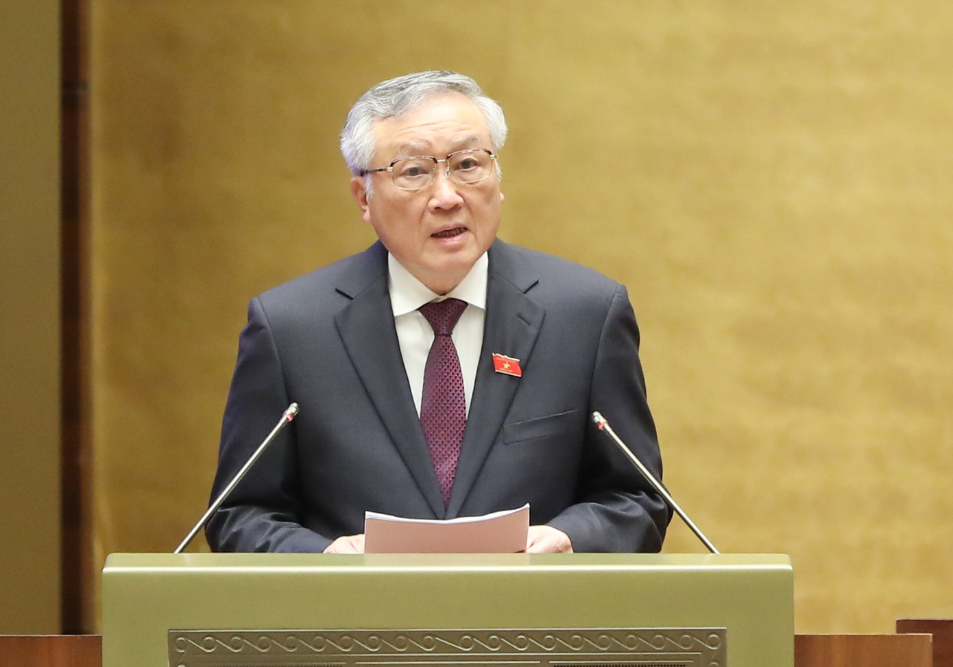 Chánh án TAND Tối cao Nguyễn Hòa Bình. Ảnh Như Ý Chánh án TAND Tối cao Nguyễn Hòa Bình. Ảnh Như Ý