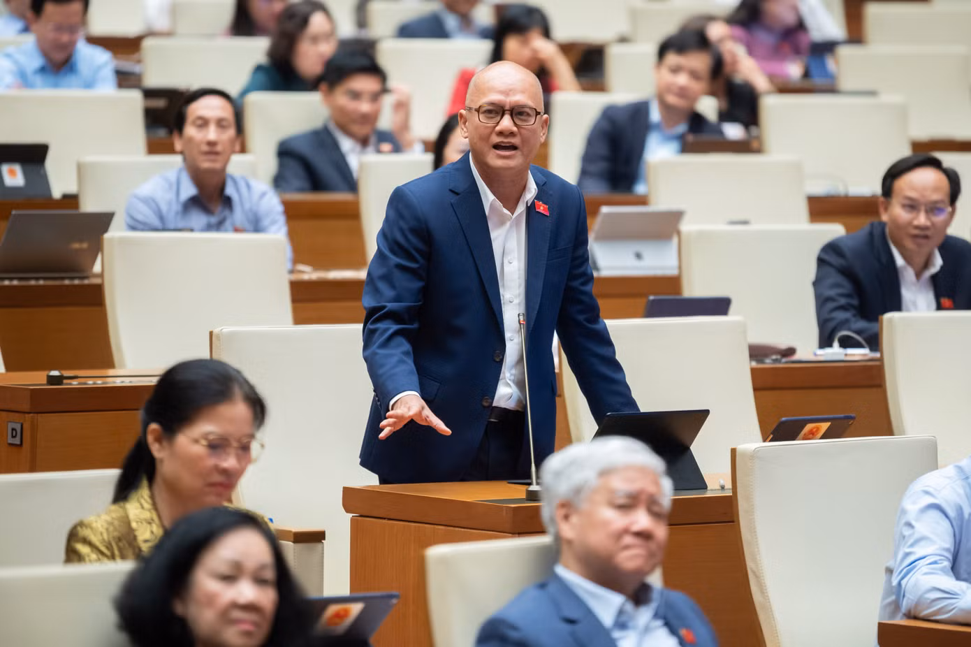 ĐBQH Bế Trung Anh (tỉnh Trà Vinh). Ảnh Như Ý ĐBQH Bế Trung Anh (tỉnh Trà Vinh). Ảnh Như Ý