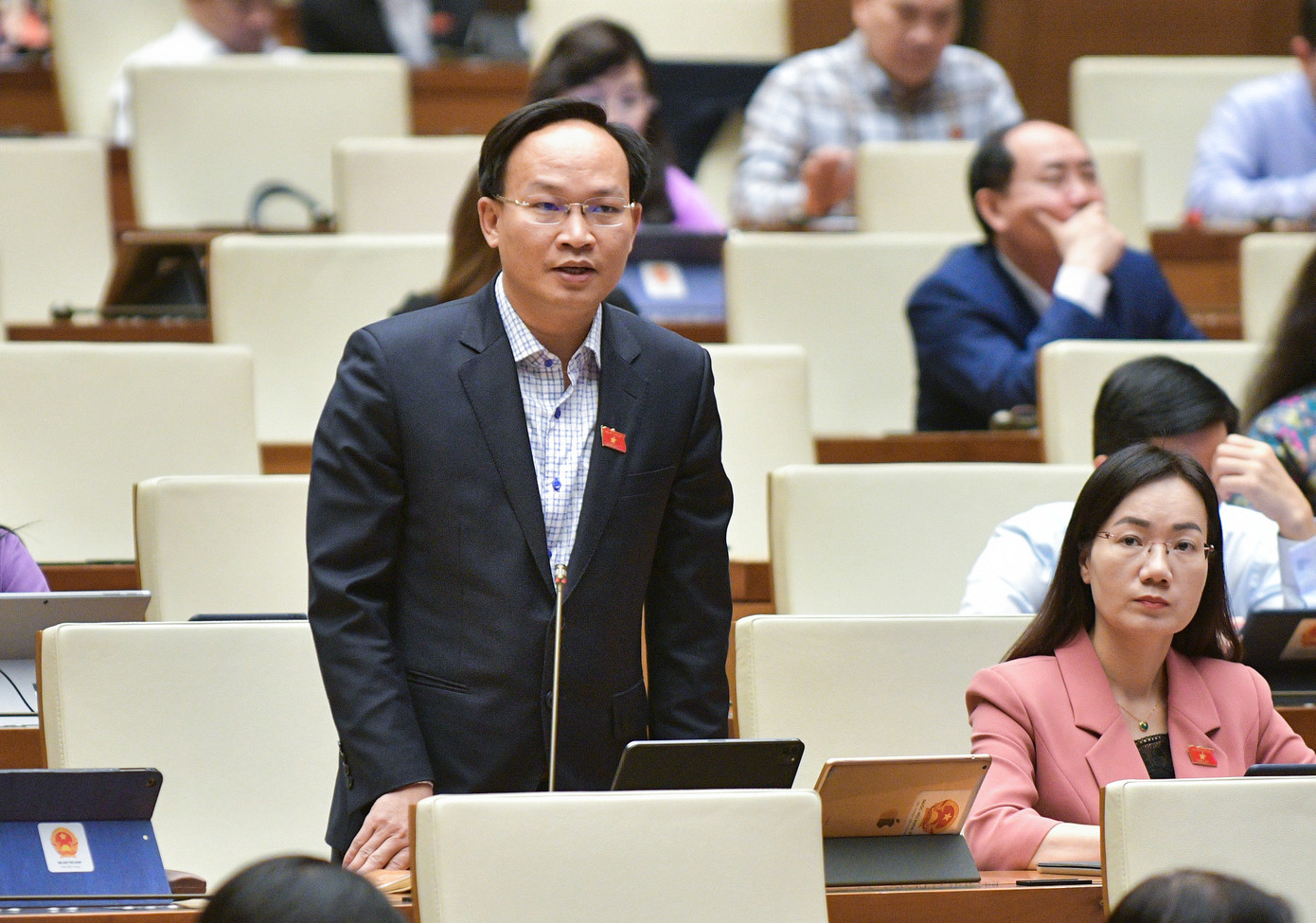 Đại biểu Phạm Văn Thịnh (tỉnh Bắc Giang). Ảnh Như Ý Đại biểu Phạm Văn Thịnh (tỉnh Bắc Giang). Ảnh Như Ý