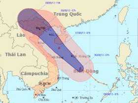 Áp thấp đã mạnh lên thành bão, dự báo gây mưa lớn ở Bắc và Trung Trung Bộ. Áp thấp đã mạnh lên thành bão, dự báo gây mưa lớn ở Bắc và Trung Trung BỘ