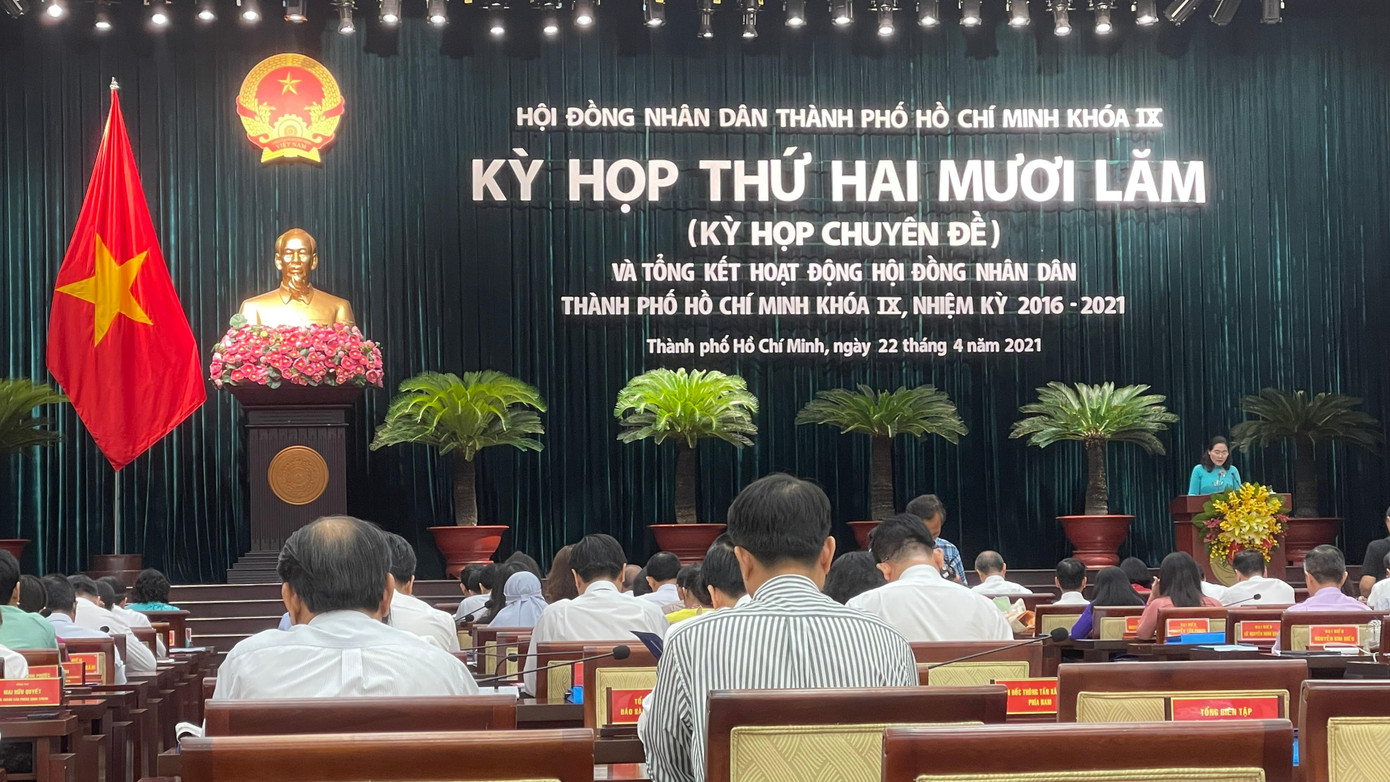 HĐND TPHCM tổ chức kỳ họp cuối cùng của khoá IX nhiệm kỳ 2016-2021. Ảnh: Văn Minh