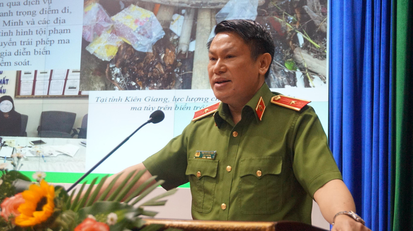 Thiếu tướng Nguyễn Văn Viện, Cục trưởng Cục CSĐT Tội phạm về ma tuý. Ảnh Chang Chang