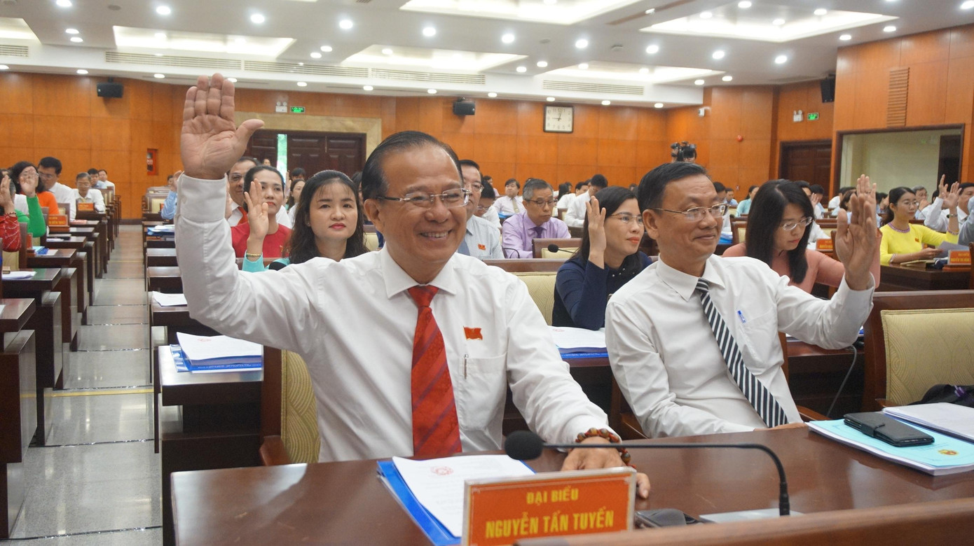 Tại kỳ họp, HĐND TPHCM đã thông qua hai tờ trình này. Ảnh: Chang Chang