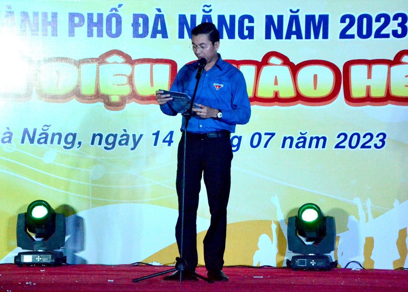 Anh Nguyễn Bá Duân phát biểu tại chương trình. (Ảnh: Thái Lâm)