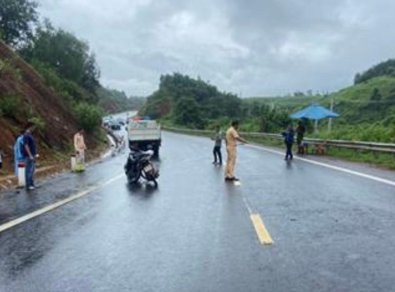 Hiện trường vụ tai nạn. Ảnh: Công an cung cấp