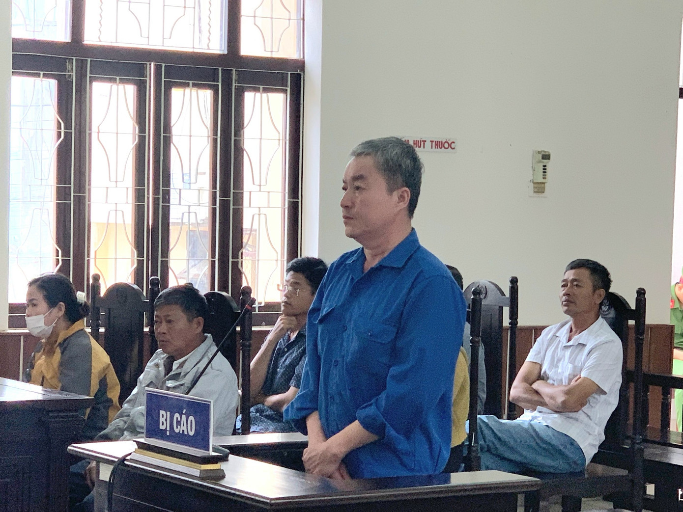 Bị cáo Trần Hồng Quân tại phiên tòa sơ thẩm