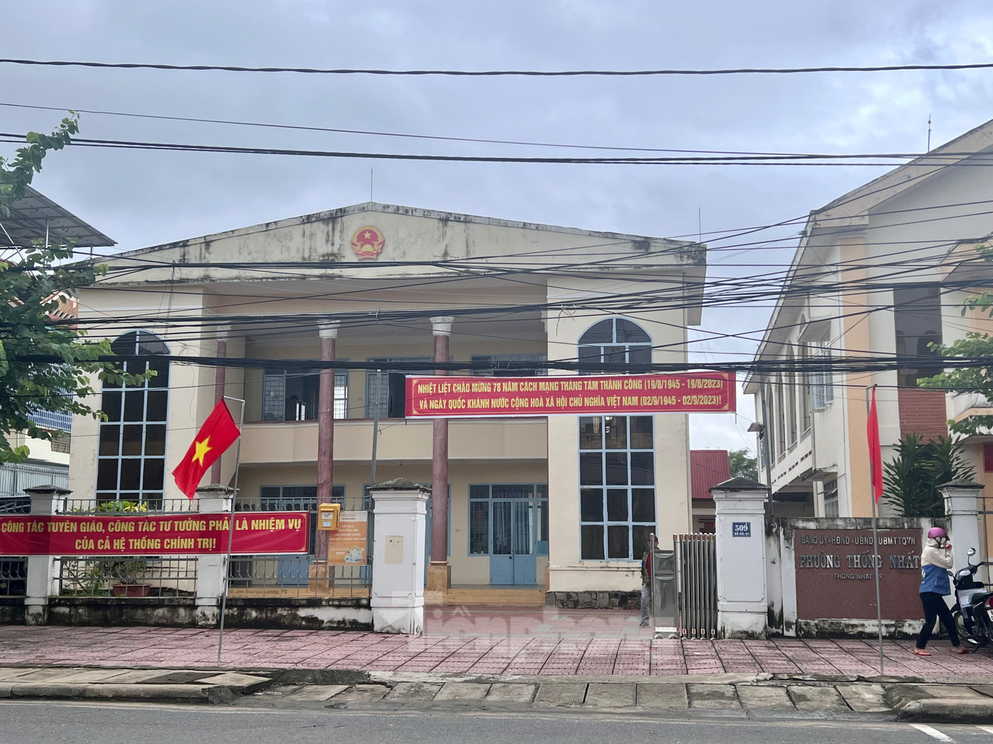 Trụ sở UBND phường Thống Nhất (TP.Kon Tum) - nơi bà Vân công tác