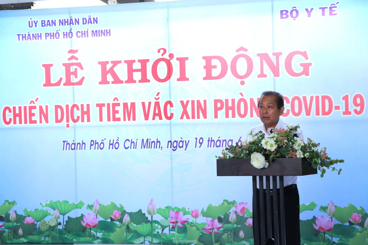 Phó thủ tướng Thường trực Trương Hòa Bình phát biểu tại buổi lễ. Phó thủ tướng Thường trực Trương Hòa Bình phát biểu tại buổi lễ.