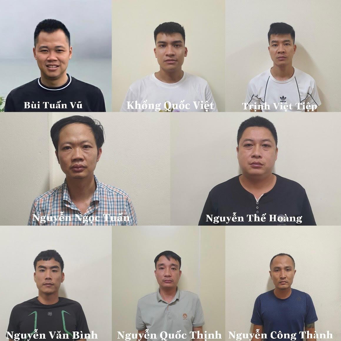 Các đối tượng tổ chức cá độ bóng đá.