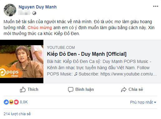 ‘Kiếp đỏ đen’ của Duy Mạnh được chia sẻ rầm rộ mùa World Cup 2018 ảnh 2