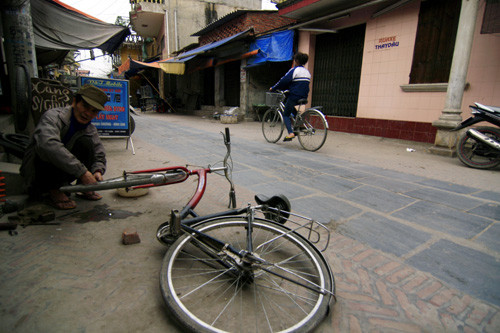 Diện tích con đường, số lượng đá xanh được xây vẫn được giữ nguyên cho đến bây giờ