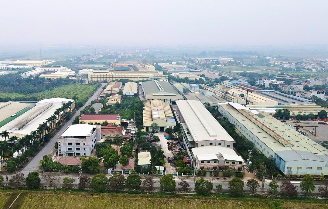 Một góc cụm công nghiệp Quất Động, huyện Thường Tín. Một góc cụm công nghiệp Quất Động, huyện Thường Tín.